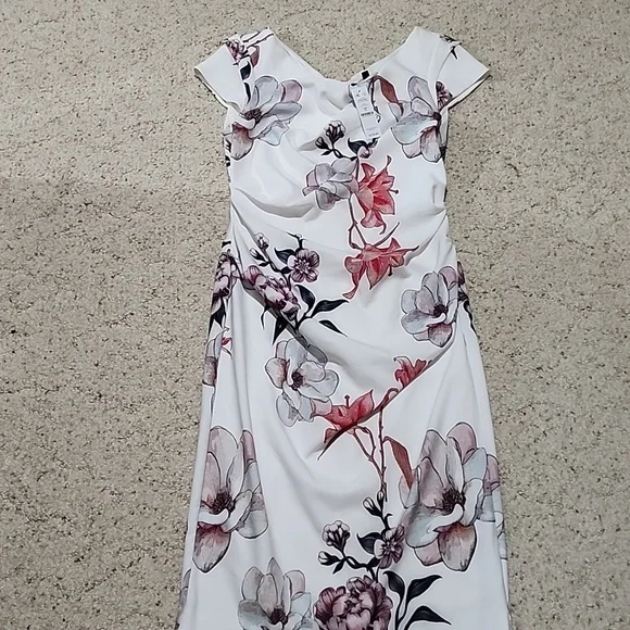 white house black market floral dress Petite Applique Mini White House Black Market White House Black Market Strapless
